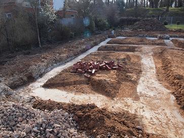 Timber Frame Foundation Trenches