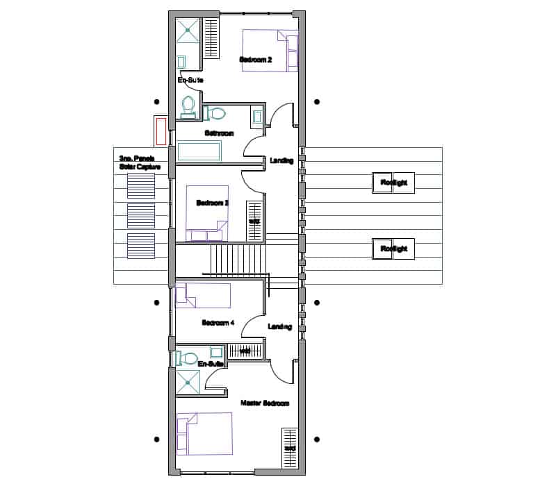 Timber Frame House Kit 02 First Floor Plan