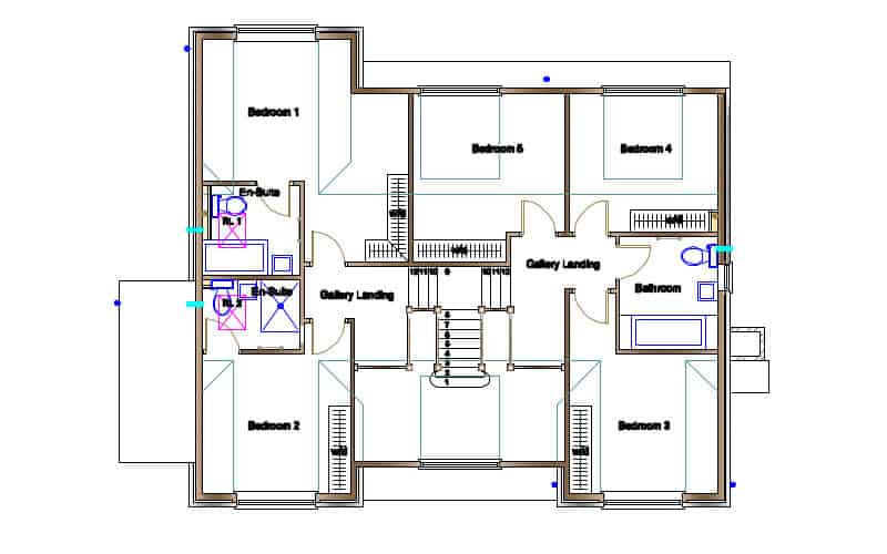 Timber Frame House Kit 04 First Floor Plan