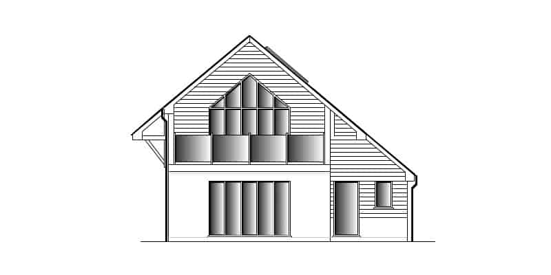Timber Frame House Kit Front Elevation