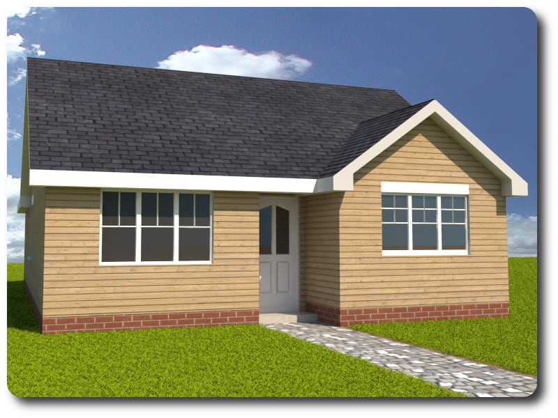 Timber Frame House Kit 09 Front View