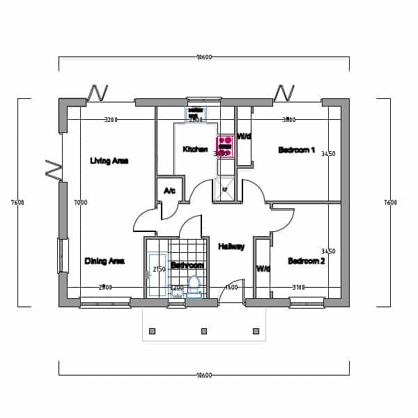 Timber Frame Kit House 10 Ground Floor Plan
