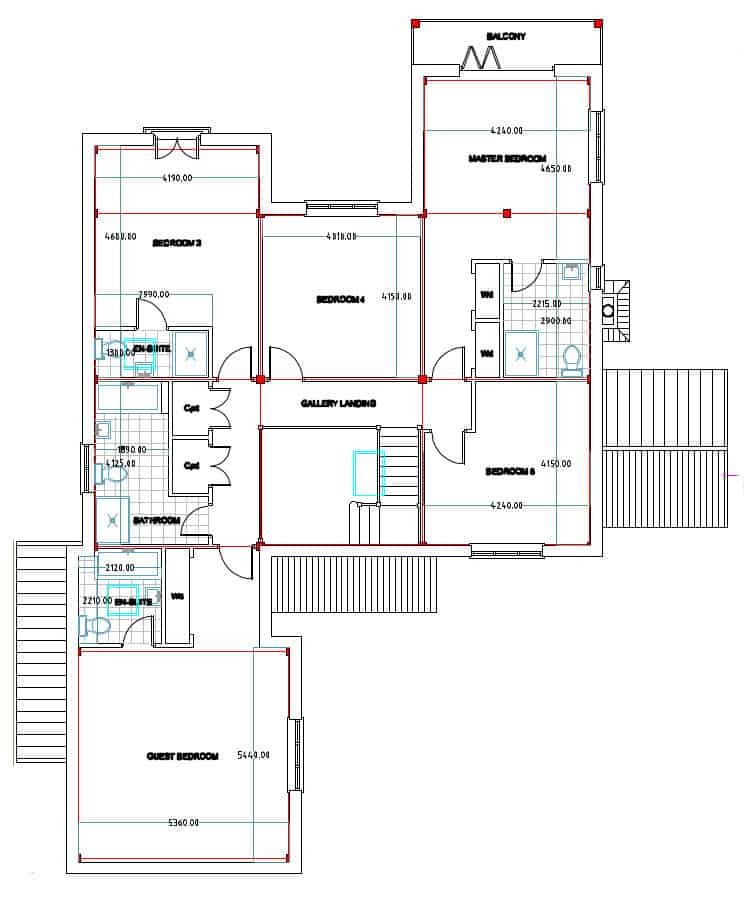 Timber Frame House Kit 13 First Floor Plan