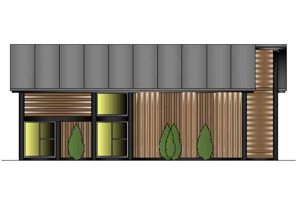 Timber Frame House Kit 14 Side 2 Elevation