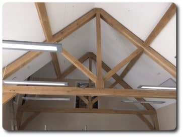 Oak Truss in Timber Frame Building