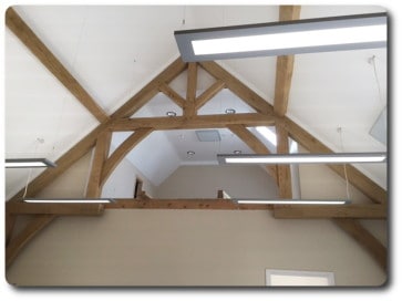 Oak Truss in Timber Frame Building