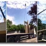 Timber Frame Assembly With Crane