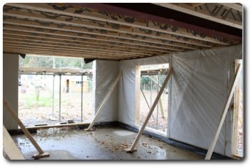 Internal View of Posi Joists and First Floor