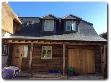 Timber Frame Extension for a Thatched Cottage