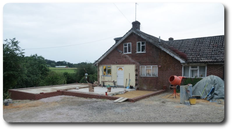 Foundations for Timber Frame Extension