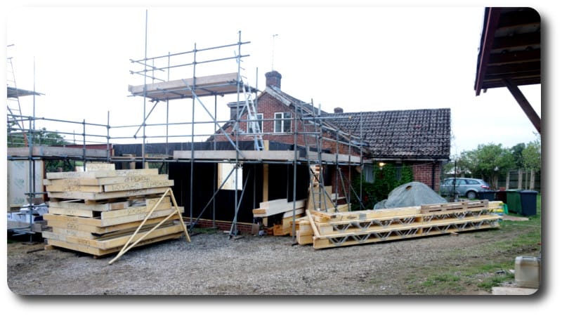 Panels & Joists Ready for Hoisting into Place