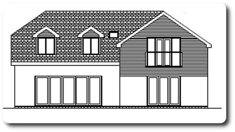 Rear of Property Drawing