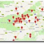 Timber Frame Projects Map