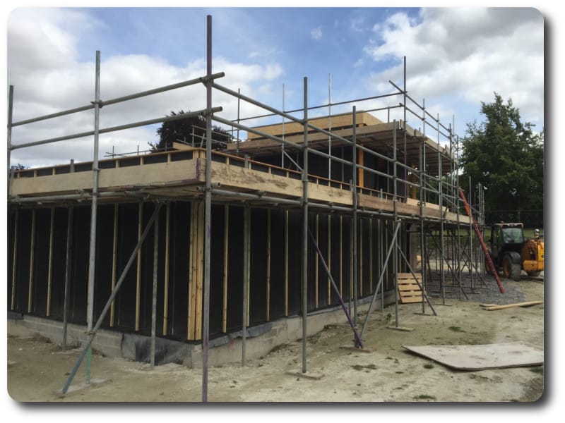 Timber Frame Structure and Beams for Curved Section