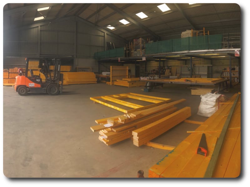Timber Frame Manufacturing Workshop