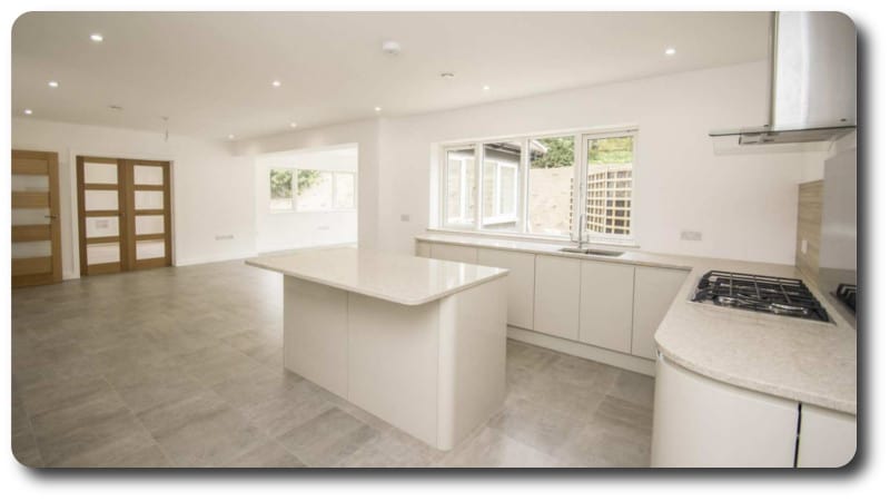 Kitchen in Design and Build Timber Frame New Home