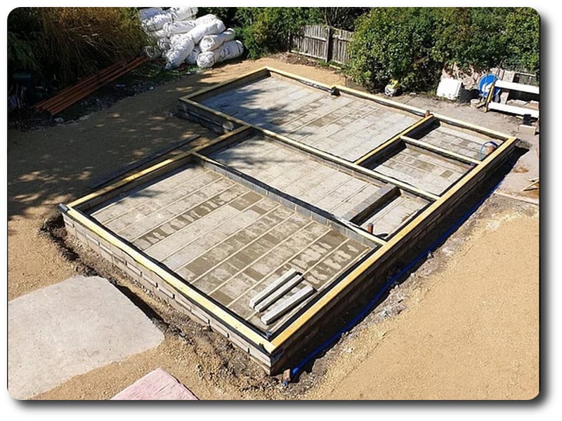 the Foundations for one of the new build Timber Frame Home in Essex