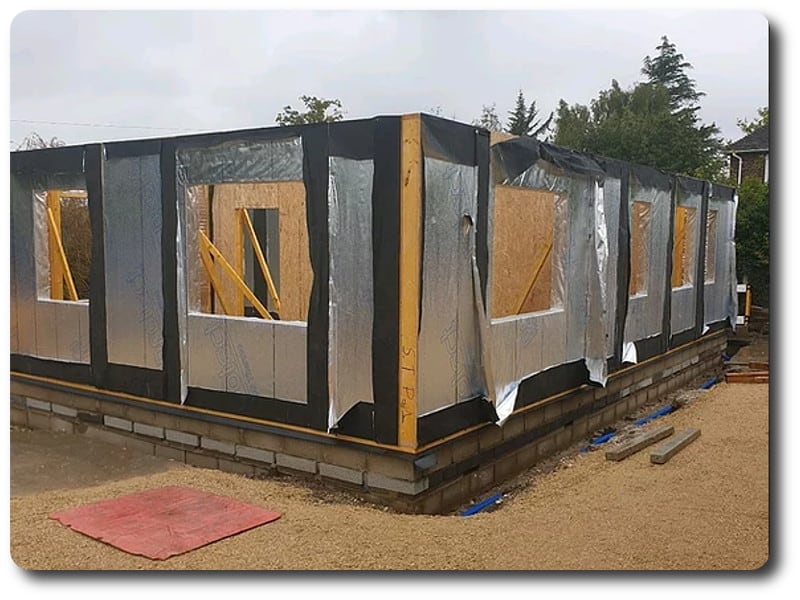 The Ground Floor Panels of Timber Frame Home for the developer in Essex
