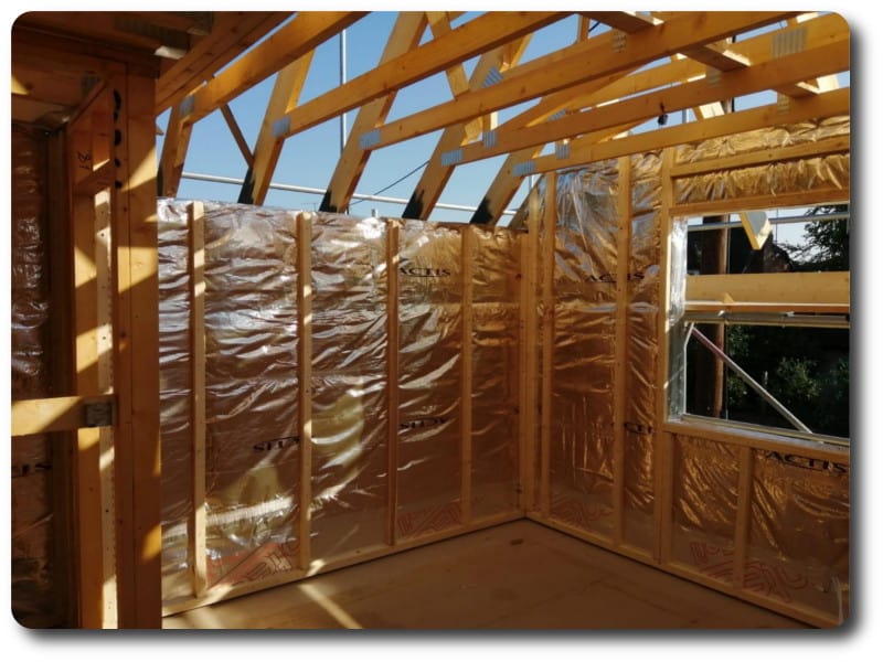 The Internal Timber Frame Structure of the New Home in Essex