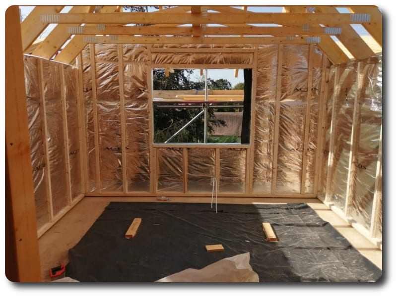 The Internal Timber Frame Structure of the New Build Home in Essex