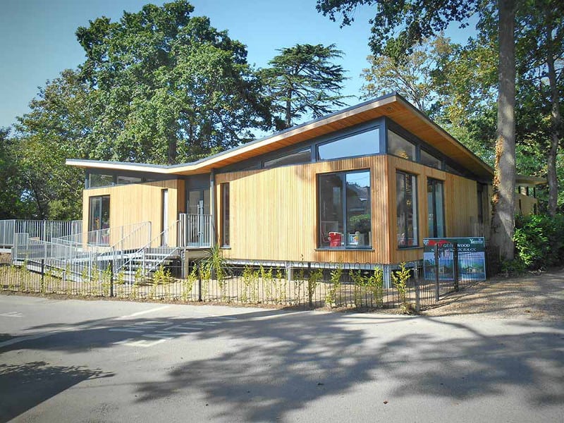 Prefabricated timber frame school classroom in Poole