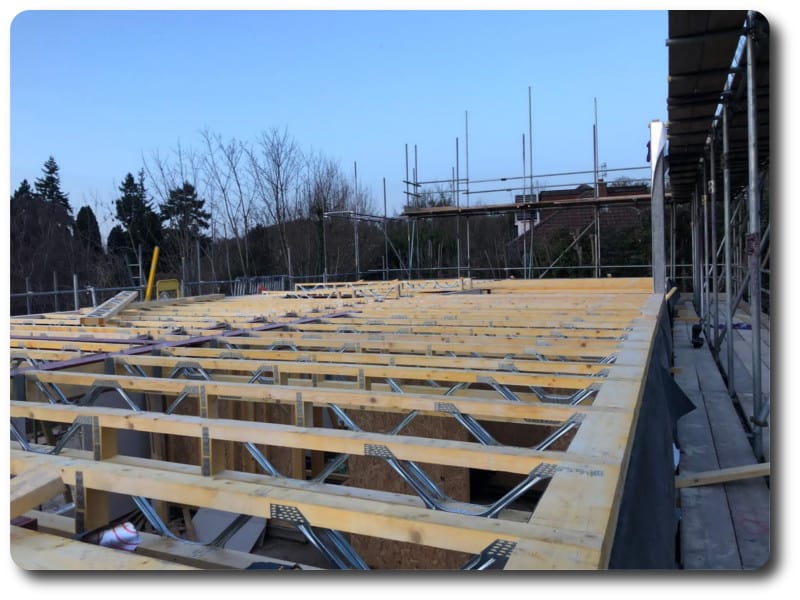 Posi Metal Web Joists Ready for First Floor Panels