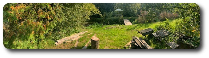 The Panoramic View of Countryside Around Site of New Build Home in Hampshire