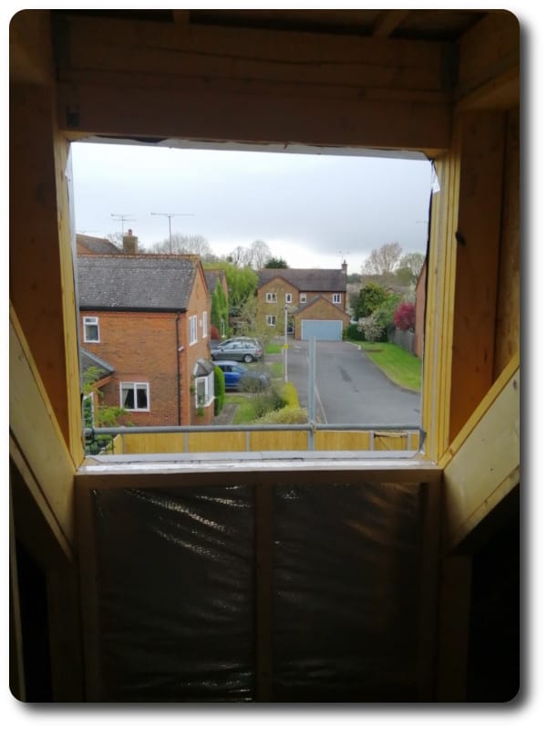 View From Inside Dormer Window of House for Berkshire Developer