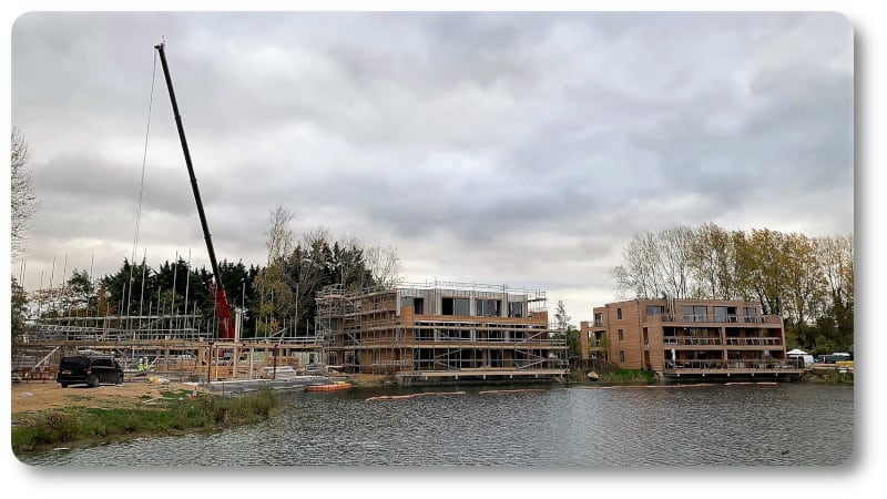 Luxury Cotswold Timber Frame Apartments Under Construction