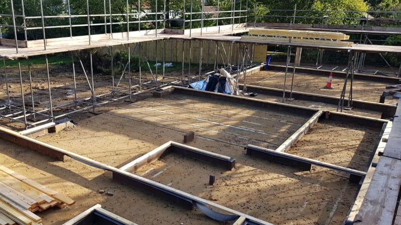 Timber Frame Sole Plates Fitted to Blockwork for Prefabricated Panels