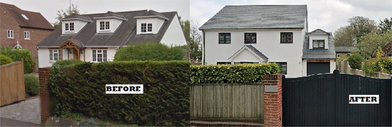 First Bungalow Conversion Before and After