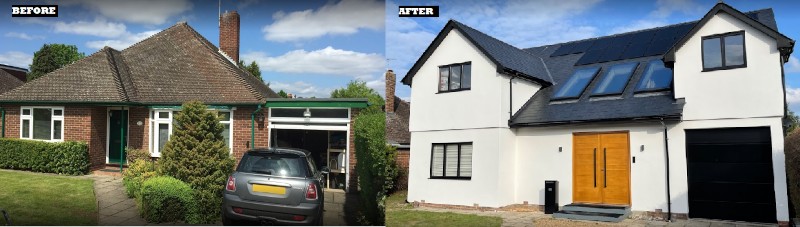 Second Bungalow Conversion Before and After