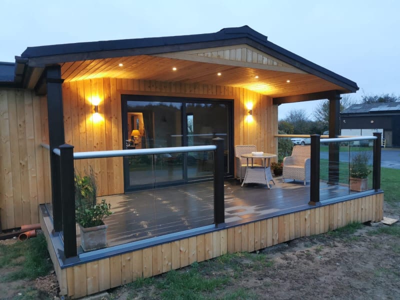 Prefab timber frame home extension by Vision Development Berkshire