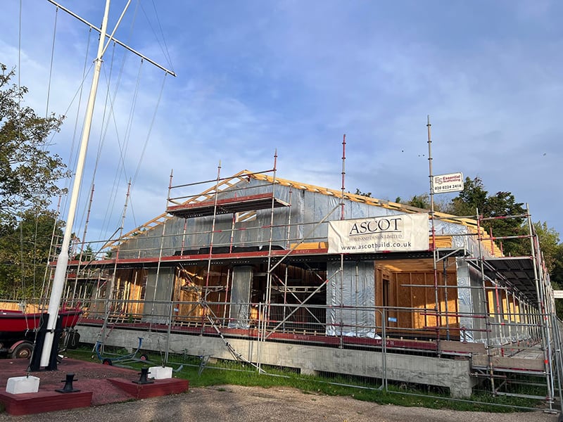 Timber Frame training centre for Walton on Thames Sea Cadets