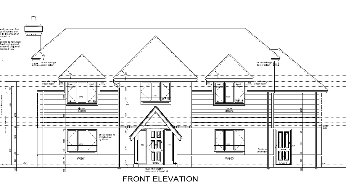 The Bridles House Front Elevation
