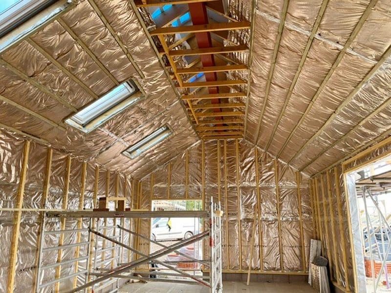 Vision Development - Timber Frame Garages & Garden Buildings - insulation example 01