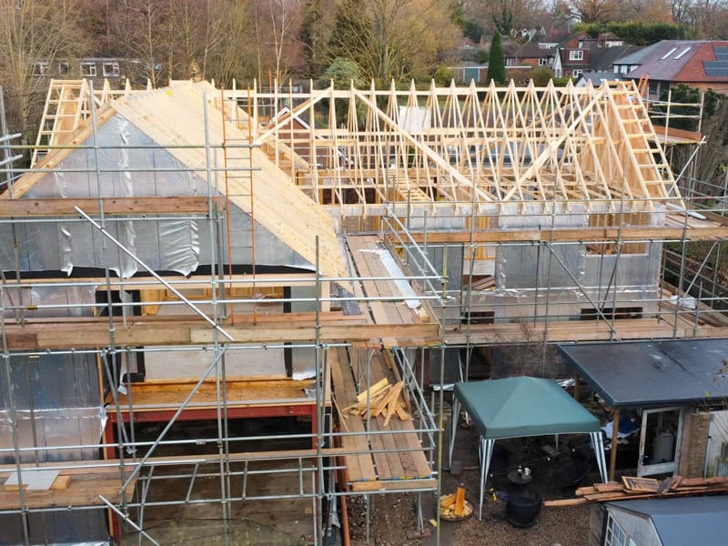 Timber frame Bungalow extension by Vision Development, Berkshire